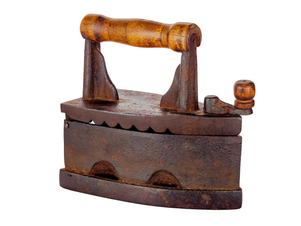 istock An old rusty smoothing iron close-up isolated on a white 1491001686