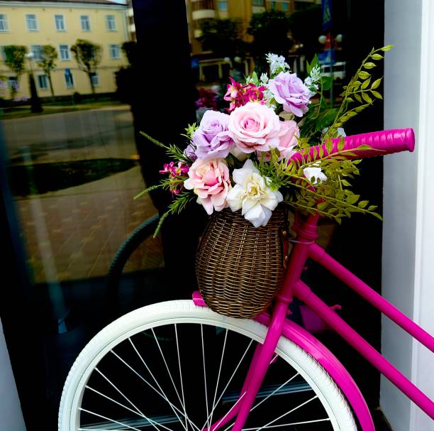 istock Colorful flowers on a bicycle 1491001811