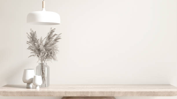 istock Blank white poster frame in black frame in white wall room, simple, elegant, modern. Sunlight shines from the window. Background template. 3D rendering 1491002002