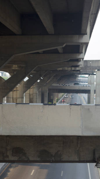 istock Multilane road and overpass highway in Bangkok Chatuchak 1491015401