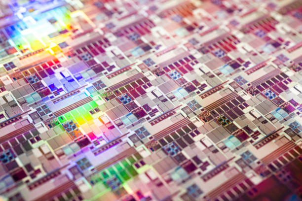 istock Silicon wafer for manufacturing semiconductor of integrated circuit. 1491017175