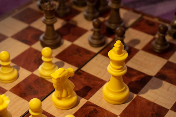 strategic moves on the board of chess game