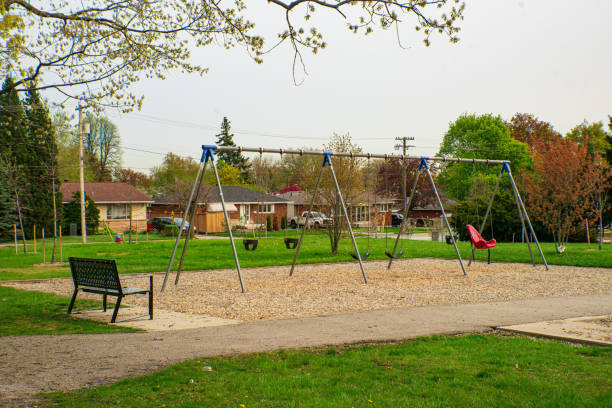 istock City Public Park with Swings 1491034571