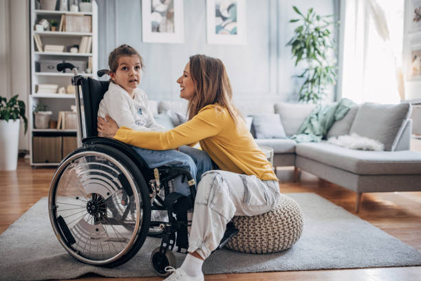 istock Mom and young daughter at home 1491038351