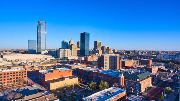 istock Oklahoma City beautiful morning light on downtown skyline 1491040606