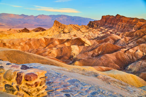 istock Path leading to sunrise view of Zabriskie Point in Death Valley 1491041908