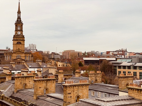 Urban skyline of Newcastle Upon Tyne