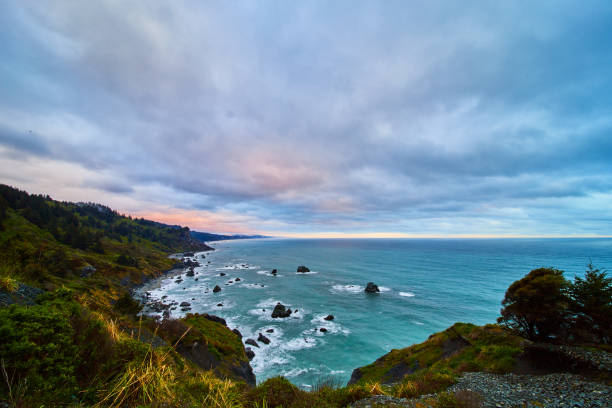 istock Serene overcast day on the beach with sunset light 1491044794