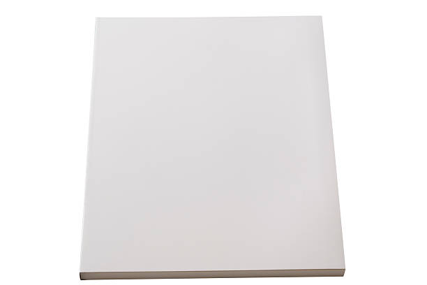 istock Isolated shot of closed white blank book on white background 149104549