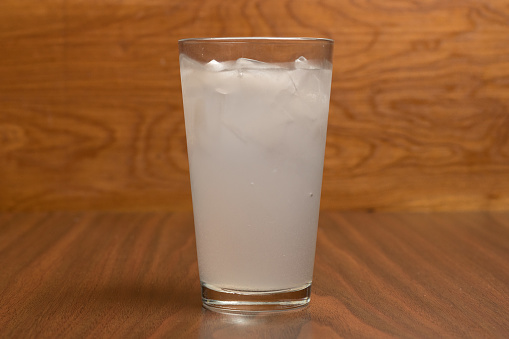 Coconut Juice in a large glass
