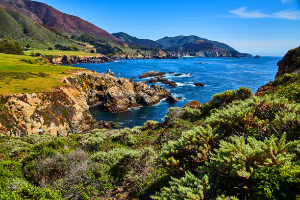 istock Stunning spring landscape on cliffs next to west coast ocean 1491047932