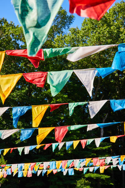 istock Tibetan Mongolian Buddhist rows and rows of colorful prayer flags 1491049331
