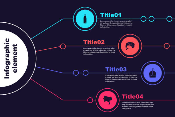 ilustrações, clipart, desenhos animados e ícones de conjunto de loção cosmética tubo, proteção ambiental baleia morta, garrafa de sabonete líquido e espalhar a palavra, megafone. modelo de infográfico de negócios. vetor - water pollution audio