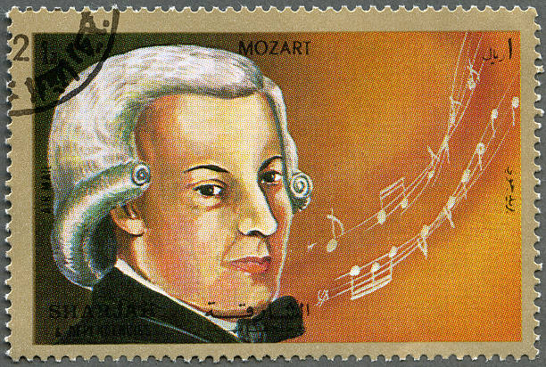 istock Postage stamp Shiarjah & Dependencies 1972 shows Wolfgang Amadeus Mozart (1756-1791) 149106436