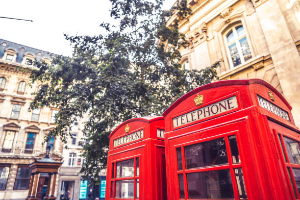istock Traditional old style UK red phone box 1491064710