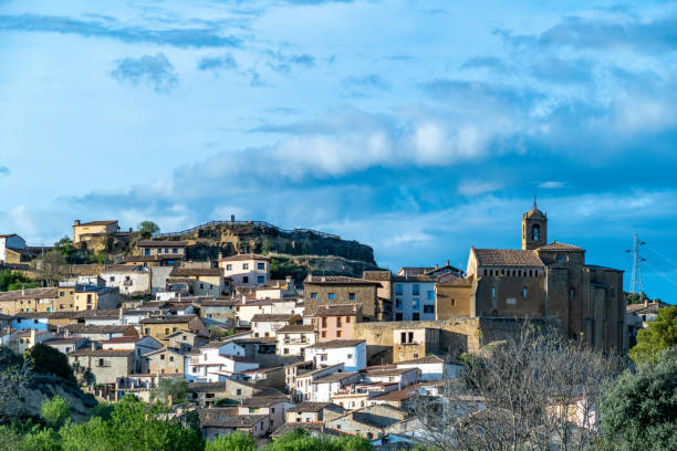 istock view to mountain village murillo de gallego in Spain 1491066183