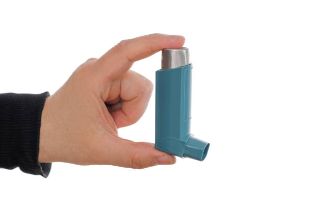 istock An inhaler with a medicine that relieves asthma. 1491067657