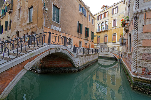 alleys and canals of venice - northern italy