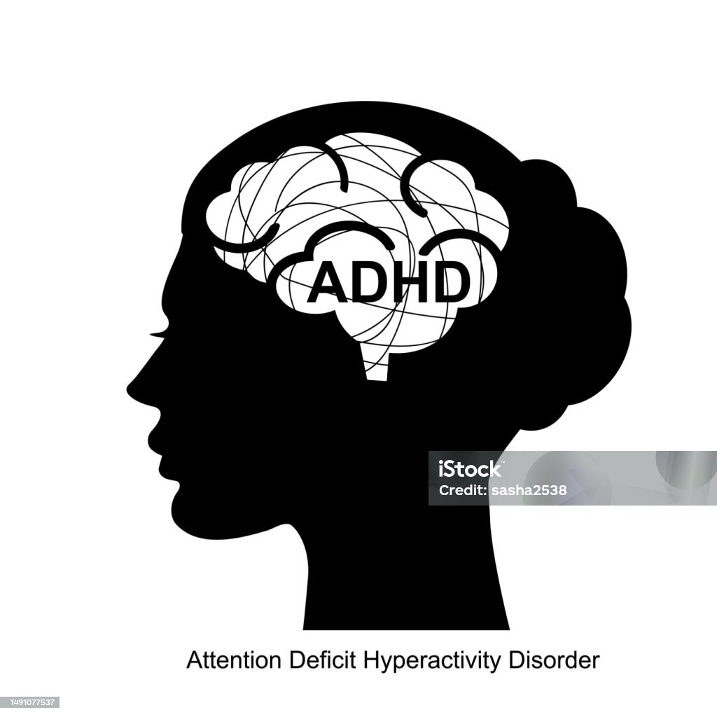 Adhd Attention Deficit Hyperactivity Disorder Stock Illustration ...