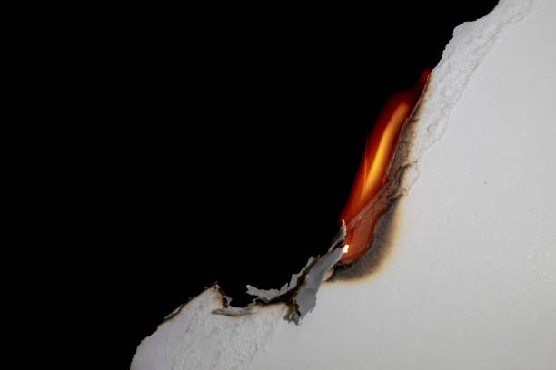 istock white sheet of paper with fire 1491077748
