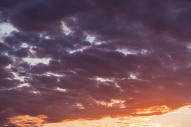 istock Amazing colorful clouds on the evening sunset. 1491084617