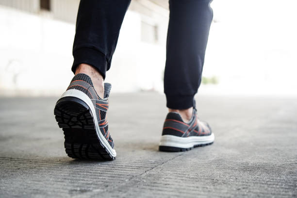 istock Photo of a man doing his morning run 1491097344