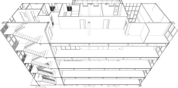 istock 3D illustration of building project 1491098691