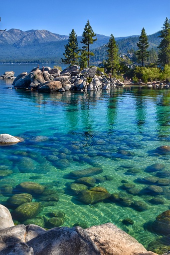 Lake Tahoe displays its natural beauty.