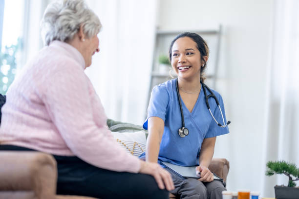 istock Senior Home Care Appointment 1491105326