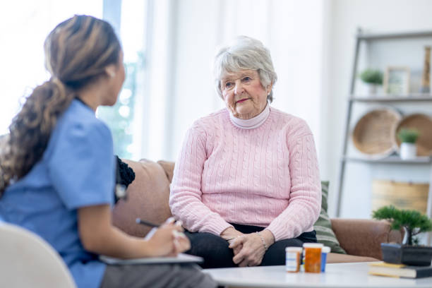 istock Senior Home Care Appointment 1491105399