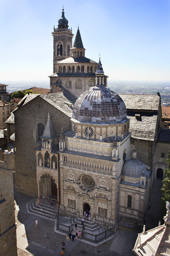 The Colleoni Chapel, built in 1470, in Bergamo Alta, the high town of Bergamo, in Lombardia region, Italy