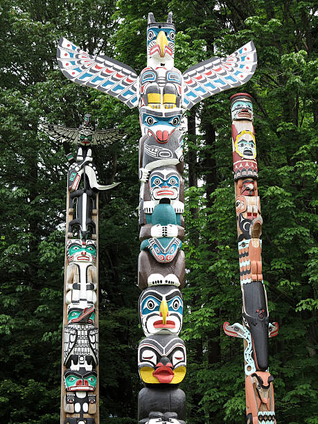 istock Indian Totem Poles in Vancouver 149111017