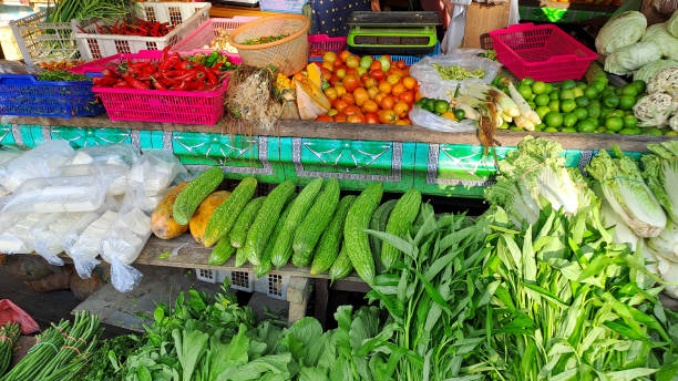 istock Assortment of fresh vegetables at market 1491110239