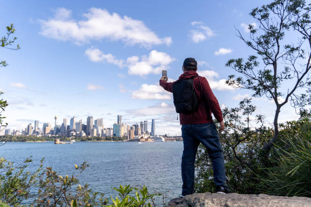 istock Man photographing  Sydney Harbour 1491114192