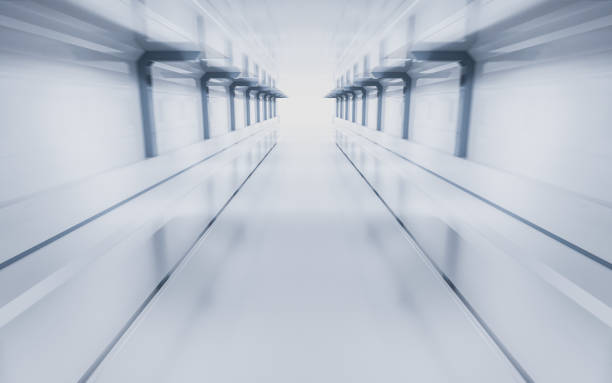 istock White empty tunnel, futuristic tunnel, 3d rendering. 1491115690