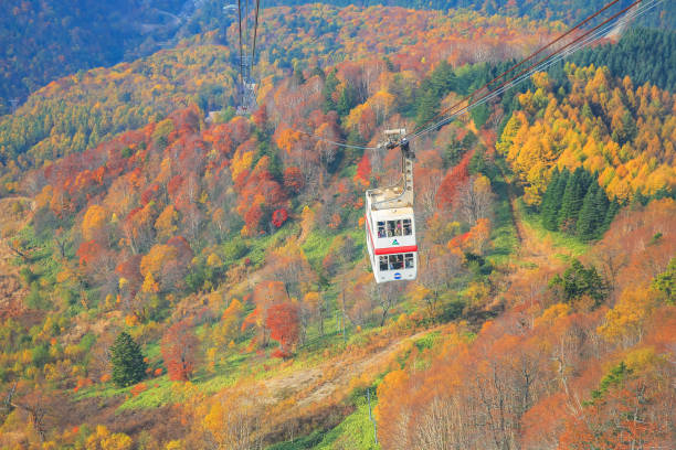 istock 31 Oct 2013 double decker ropeway, The ropeway in Shinhotaka mountain 1491119551