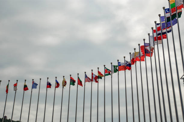 istock A row of national flags 1491142759