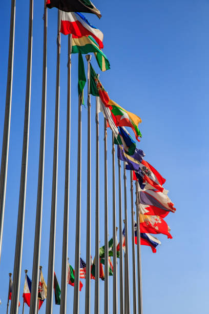 istock A row of national flags 1491143373