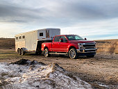 Pickup and Horse Trailer