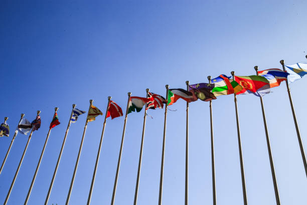istock A row of national flags 1491144835