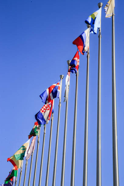 istock A row of national flags 1491144837