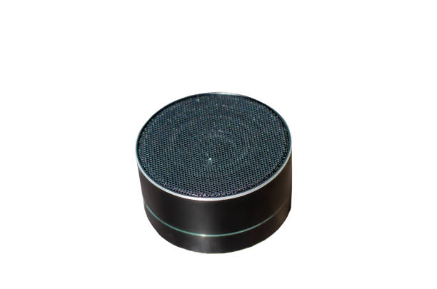 istock Small black portable Wireless Speaker isolated on white background with clipping path 1491155846