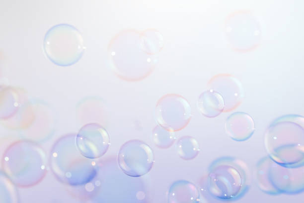 istock Beautiful Transparent Colorful  Soap Bubbles. Soap Sud Bubbles Water. 1491156365