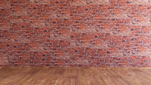 istock Red brick wall grunge texture, Old red brick wall grunge texture design background, Blank wall 3d rendering 1491159381