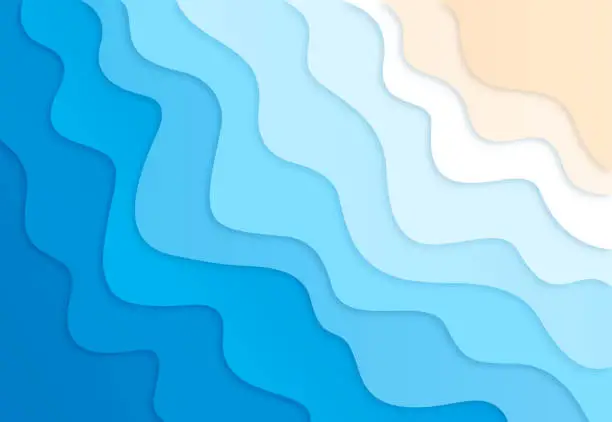 Vector illustration of Abstract background with waves