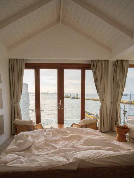 istock bedroom with sea view 1491161286