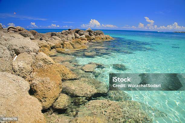 Paradise Beach Stock Photo - Download Image Now - Arranging, Backgrounds, Bahamas