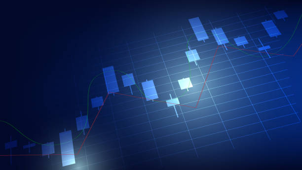 istock finance background. candlesticks chart on dark screen. stock market and business investment concept 1491167397