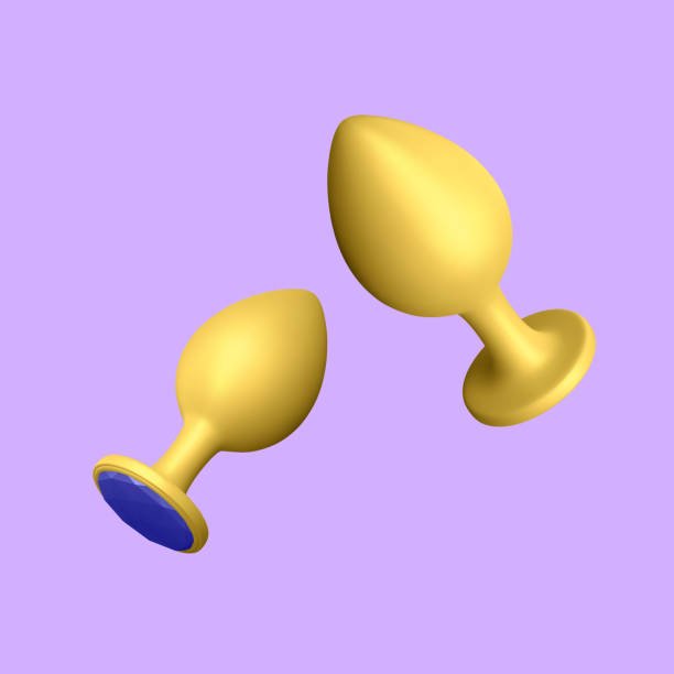 istock 3d realistic butt plug isolated on light background. Sex toys for ass. Vector illustration 1491169507