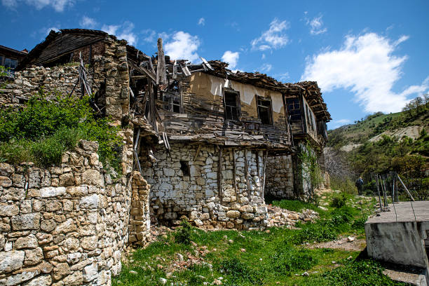 istock Destroyed stone house in Simav Akdere village 1491173968